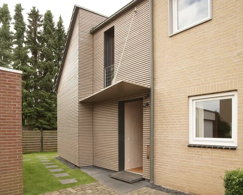 Anbau Reihenhaus, Massivholzfertigbau